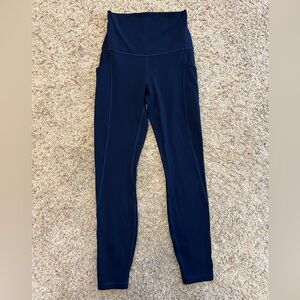 Lululemon navy Align leggings with pockets size 4